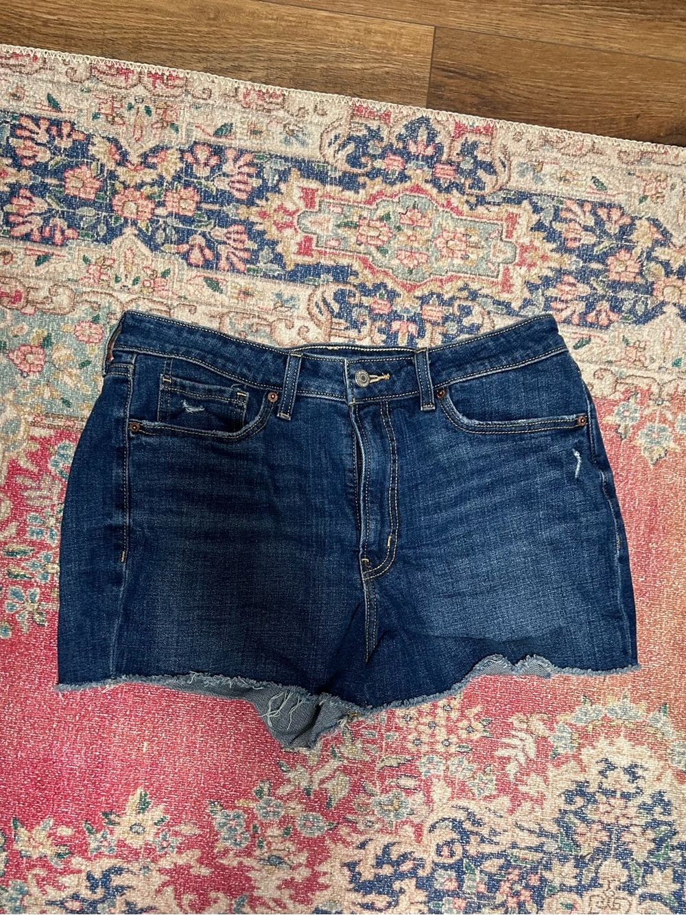 Old Navy Dark Blue Denim Cutoff Shorts